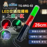 阿囉哈LED總匯_TG-8RG-02_LED交通指揮棒(短)-上綠皮光下紅皮光+白光照明-使用3號電池×3顆（未附）