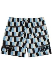 Amiri Printed Shell Swim Shorts - Blue M