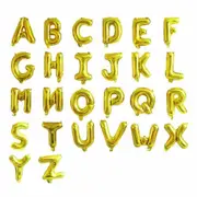 B 40cm Gold Foil Letter Balloons Number Balloon Birthday Wedding Party Decorations