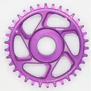 Hope Spiderless Retainer Chain Ring E-Shimano - Purple Size 34t