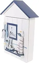 Parliky 1pc Box Key Locker Outside Hider Home Decor Sculptures Home Key Bowl Key and Mail Holder for Wall Bedroom Decor Hidden Key Holder for Wall Storage Basket Rack Ocean Decor Pine Wood