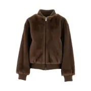 [P.A.R.O.S.H.] P. A.R. O.S. H. Faux fur bomber jacket Woman M M Brown
