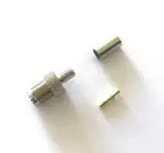 5 Pk Mini-UHF Female Jack Crimp RF Coaxial Coax Connector for RG58 RG141 LMR195