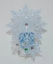 BATH & BODY WORKS BLUE SNOWFLAKES LIGHT UP WALLFLOWER FRAGRANCE PLUG IN HOLDER