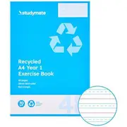 Studymate A4 24mm Exercise Book Year 1 QLD 48 Page Recycled