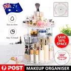 360° Rotating Makeup Organiser Storage Box Cosmetics Holder Display Stand Case