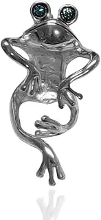 [QUINNLYN & CO.] Frog Stethoscope Charm - Hop into Caring with this Whimsical and Fun Medical Accessory, RN Nurse Charms, Pewter, No Gemstone