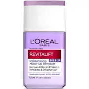 L'Oreal Paris Revitalift Filler Hyaluronic Acid Eye & Lip Makeup Remover - 125ml