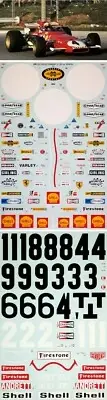 1/12 FERRARI 312B REPLACEMENT DECAL for TAMIYA ICKX ANDRETTI REGAZZONI