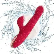 2021 Newly Upgrade Rabbit Toy Waterproof Upgraded Rose Thrusting Toys for Women Pleasures with a Licking Tongue, Rechargeable and Durable