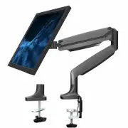 Aluminum Single Monitor Desk Mount, Pneumatic Spring Arm, Fits up to 32" Screen