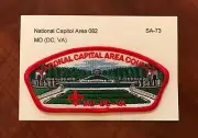 Boy Scout Patch CSP, National Capital 082, Lincoln Mem, Red Border, SA-73, New