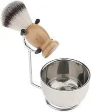 BXFGJCHH, Razor Holder Practical Men's Razor Brush Stand，Male Beard Stainless Home Travel Shaving Brush Holder，Fashion Rack Soap Cream Mug Bowl Razor Kit,Shaving Razor Holders