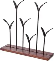 STARTIST Earrings Organizer Stand Glasses Display Stand,Hair Accessories Stand,Wooden Base Jewelry Storage Rack