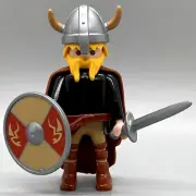 Playmobil Viking Warrior Knight Sword Shield Helmet Horn Male Adult Figure