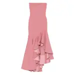[Solace London] Solace London Ruffled Asymmetric Dress 4 UK PINK