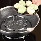 Round Steamer Pan Rack Stackable Egg Steaming Tray New Kitchen Steamer Rack