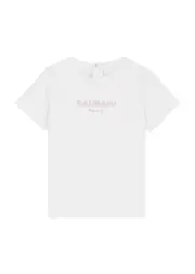 Balmain Kids Logo-embroidered Cotton T-shirt (3-9 Months) - White - 3 Months (3 Months) 3 MONTHS (3 months)