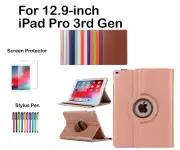 For Apple 12.9-inch iPad Pro(3rd Generation)Rotate PU Leather Smart Case Cover
