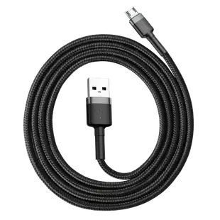 小米有品 倍思 卡福樂 雙面 盲插 安卓 micro USB 充電線 1m 2.4A 編織線 傳輸線 數據線【APP下單9%點數回饋】