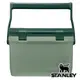 【美國 Stanley】Adventure Coolers 冒險系列戶外冰桶 15.1L『錘紋綠』10-01623 戶外.露營.登山.行動冰箱.冰筒.手提袋