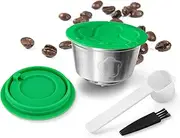 [HAILASRE] Dolce Gusto Reusable Pods, Refillable Coffee Capsule Pods Stainless Steel Metal, Refillable Pod Compatible with Dolce Gusto Reusable Capsule Filters