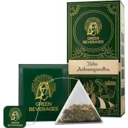 Green Beverages Ashwagandha Tulsi Green Tea - 27 Pyramid Tea Bags