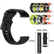 24MM Silicone Watch Band Strap For Suunto 7/9/9 Baro/D5/Spartan Sport/Wrist HR