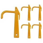 5 Packs Chain Link Banana Clip, Hook Loop Mesh Tools, Metal Fence Stretcher T...