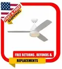 Caprice 52 in. Integrated LED Indoor Matte White Ceiling Fan with Light Kit