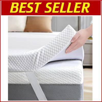 2-Inch Gel Memory Foam Mattress Topper Twin Size for Enhanced Comfort & Support