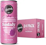 Remedy Sodaly Raspberry - All-Natural No Sugar Prediotic Soft Drink - 24 x 250ml