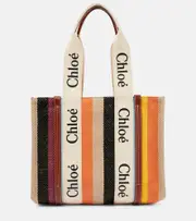[Chloe] Chloé Woody Medium canvas tote One Size multicoloured
