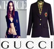 4K New Gucci 2017 Black Tweed Crystal Heart Patch Jacket 38 40 42 2 4 6 Coat S M