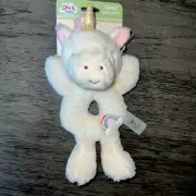 Spark Create Imagine Rattle Unicorn Crinkle Rainbow Plush Stuffed Animal NEW