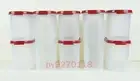 Tupperware Modular Mates Super Value Cranberry Oval Set of 8 + Free Shipping