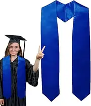[Kaxenig] Graduation Shawl,72 INCH Long Unisex Adult Plain Graduation Stole Sash - Academic Ceremony Accessories, Creative Stole Sash For Graduation