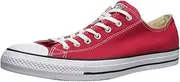 [CONVERSE ALL STAR] Converse Chuck Taylor All Star Shoes (M9696) Low Top in Red, 9 D(M) US Mens / 11 B(M) US Womens, Red