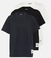 [Jil Sander] Jil Sander Set of 3 cotton jersey T-shirts AU 8 multicoloured