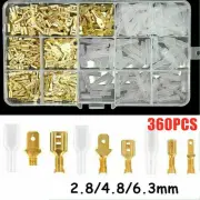 Assortment of Spade Terminal Crimp Connectors Male Female Terminals