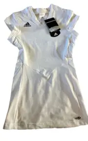 Adidas Women’s ClimaLite Tennis Club Dress White Size S NWT