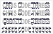 Code 3 Adhesive Vinyl Decals Suit Cabs - Crouch Recovery - 1/50 or 1/76