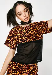 Firebreather Sheer Panel Top
