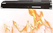 Favorize Bars Porcelain - Heat Plates Resist Flame Tamer Plate for Homebase | Oil-Proof Coating Adjustable Porceelain Steel Heaat Shield | Steell Grill Burner Cover Resisting Buildup, Stains