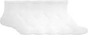 [HUE] Women's Mini Crew Socks, 5 Pairs, White, One Size, White, One Size
