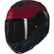 X-1005 Ultra Carbon Verniciatura Speciale 341 Carbon Visceral Red Glossy Flip Up Helmet