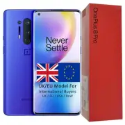 New OnePlus 8 Pro 5G Dual-SIM IN2023 256GB Ultramarine Blue Factory Unlocked OEM