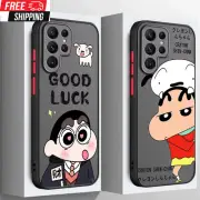 C-Crayon S-Shin-Chan Frosted Translucent for Galaxy S24 S23 S22 S21 S20 FE S10