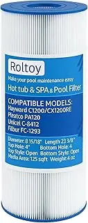 Pool Filter Cartridge Compatible with Hayward Star Clear C1200, CX1200RE, Pleatco PA120, Unicel C-8412, Filbur FC-1293, Clearwater II 125, 817-0125N, Waterway Pro Clean PCCF-125, 120 Sq. Ft, 1 Pack