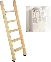 Bunk Bed Ladder/Indoor Loft Bed/Dorm Room Lathe Wooden Ladder, Universal Space-Saving RV Ladder, Wide Step Inclined Ladder with Handrails, Load 180 Kg/400 Lbs (Size : 125cm(49in))